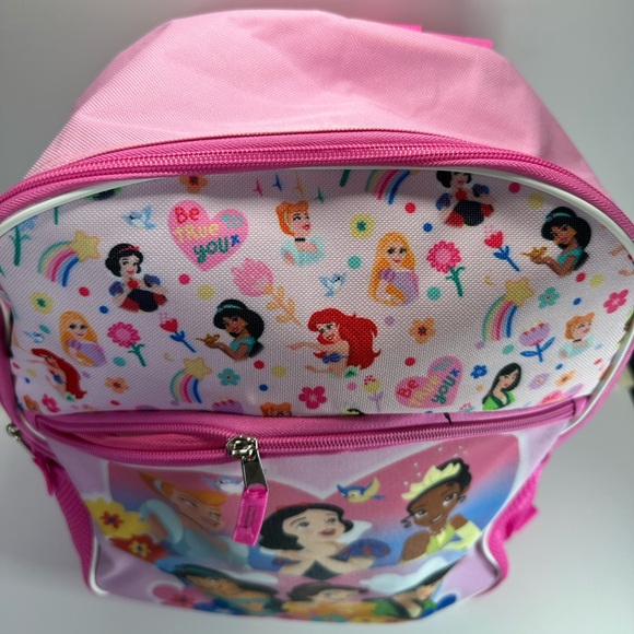 Disney Pink Princess Backpack NWT few tiny dark marks - Picture 3 of 15